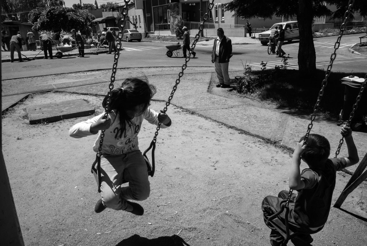 La plaza de Ercilla, en la IX Región, considerada la