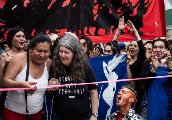 Primera Marcha del Orgullo LGBTTIQ+ trans Villera y Plurinacional