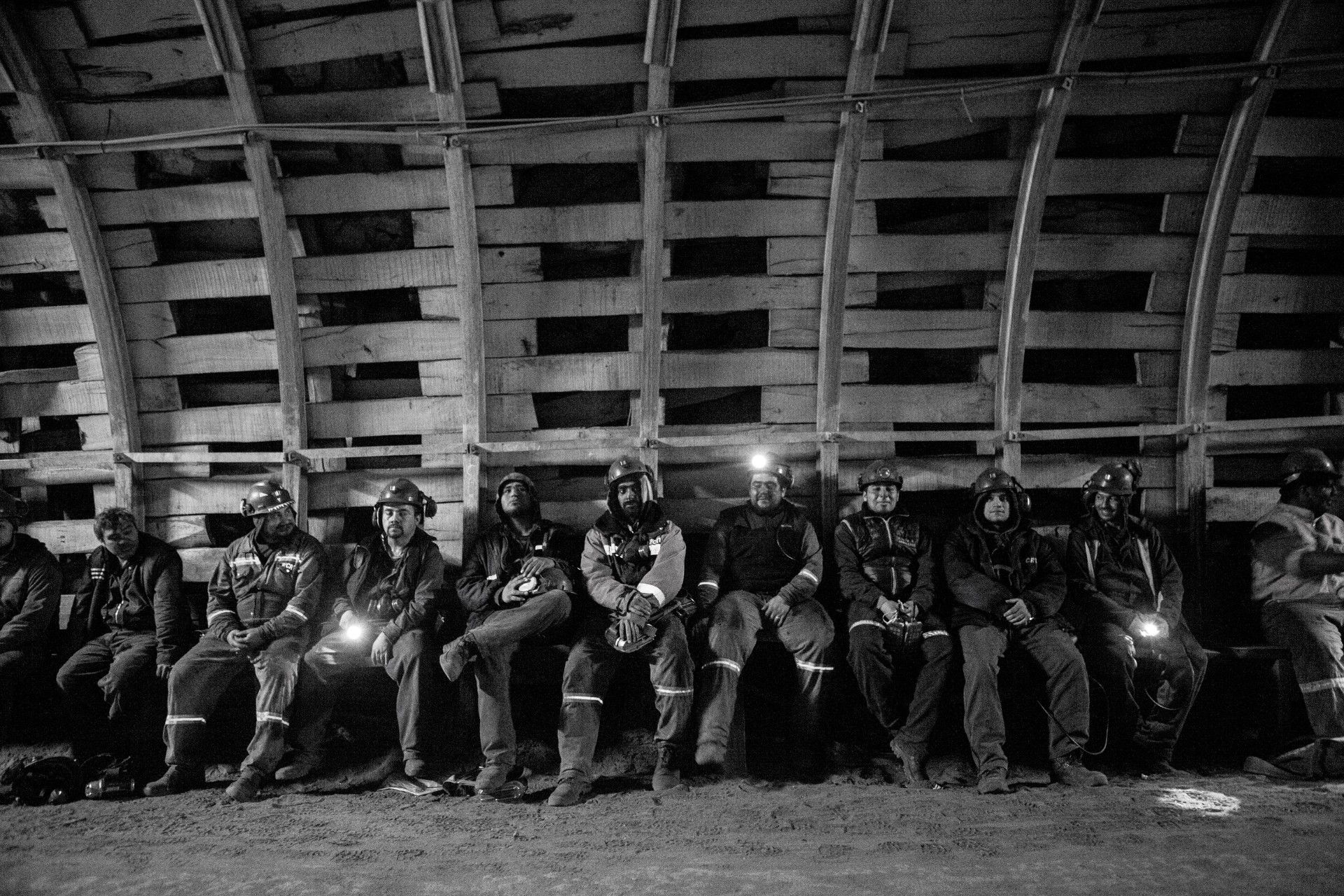 Trabajadores de la mina de Río Turbio.
Foto: Viojf