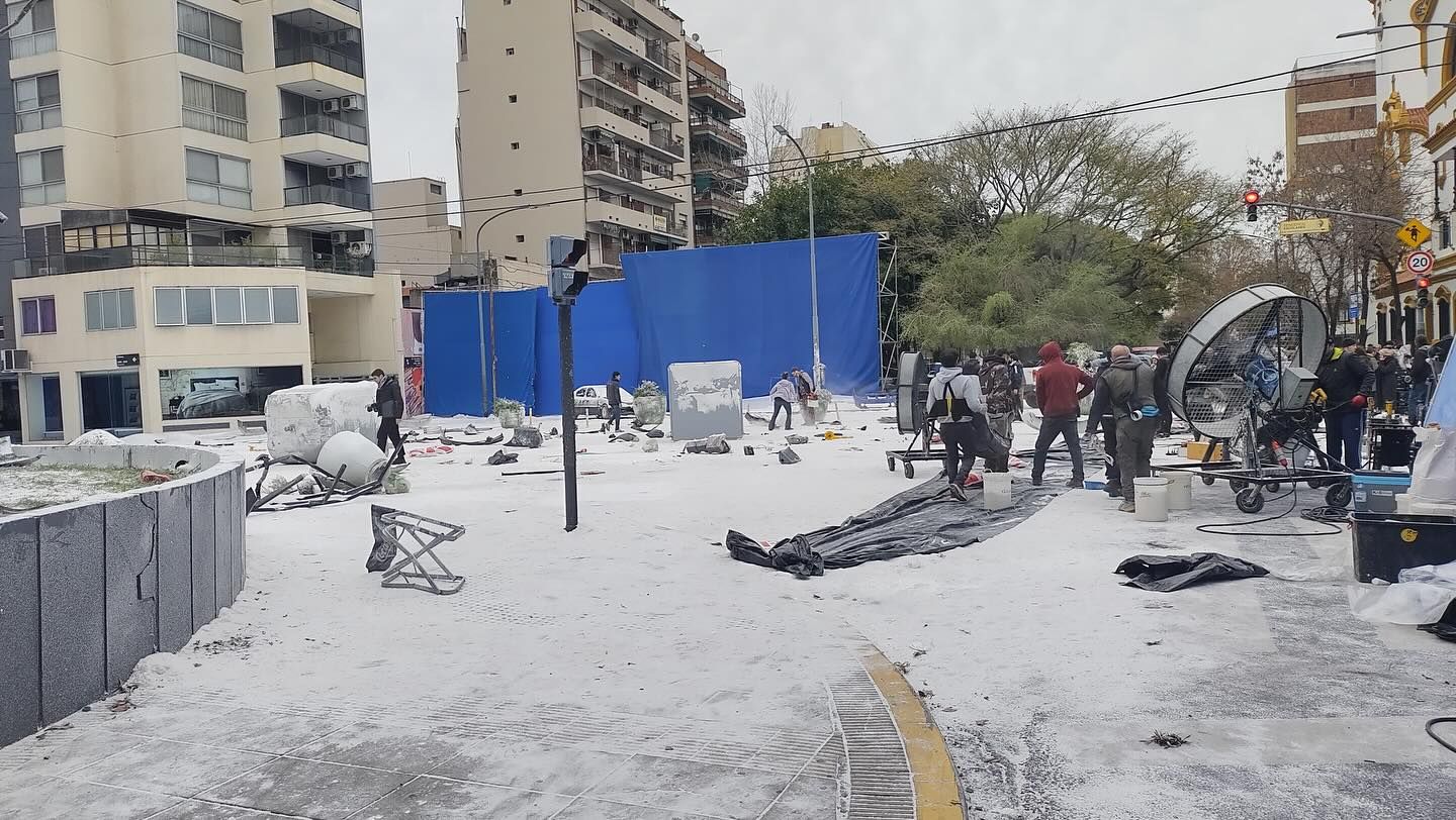 Una de las escenas filmadas en escenarios reales