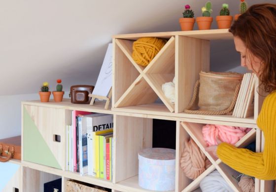 Muebles modulares DIY: estructuras que pueden transformarse durante años